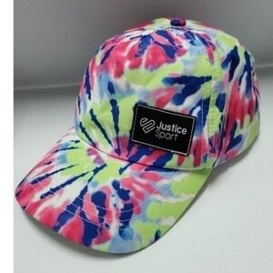 Justice Sport Tie Dye Hat Baseball Cap Adjustable Girls Women